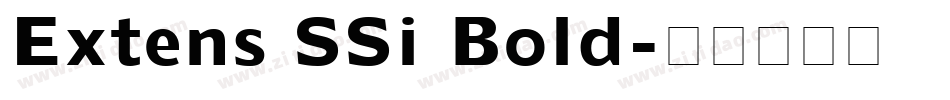 Extens SSi Bold字体转换